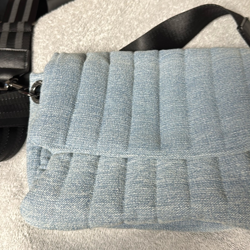 Think Rolyn denim bag, never used, non smoking